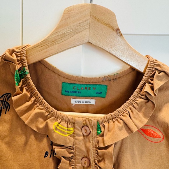 Clare V Tent Dress with Colorful Print - Picture 3 of 8